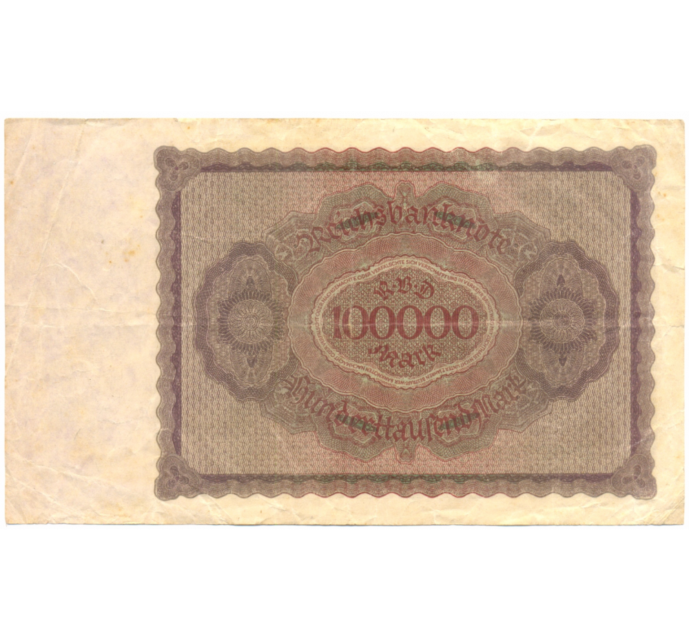 Billete Alemania Weimar 100.000 Mark 1923  - Numisfila