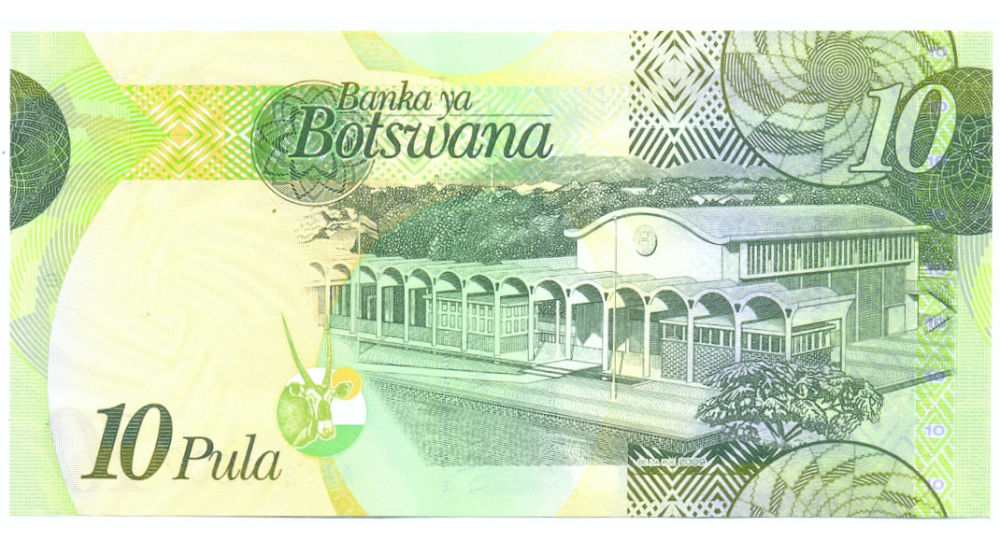 Billete Botswana 10 Pula 2009 Seretse Khama  - Numisfila