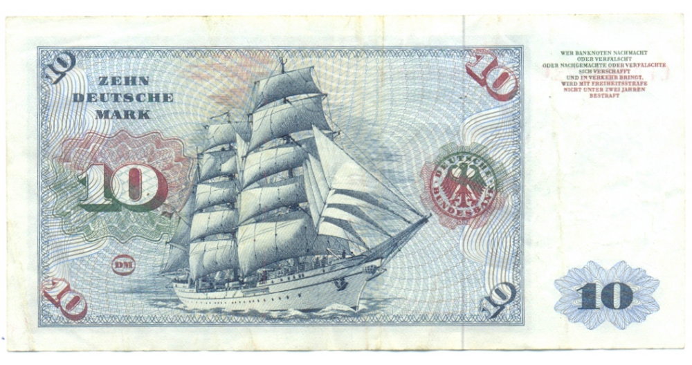 Billete Alemania 10 Mark de 1970 Albert Durer  - Numisfila