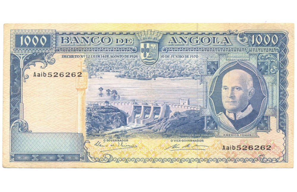 Billete Angola 1.000 Escudos de 1970  - Numisfila