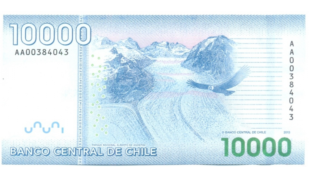 Billete Chile 10.000 Pesos 2013 Prat  - Numisfila