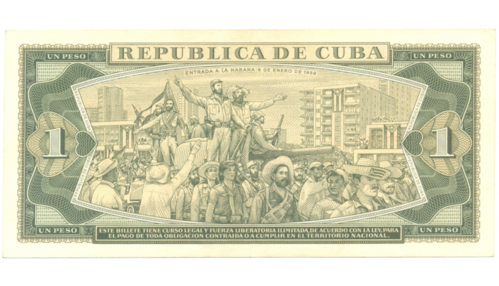 Billete Cuba 1 Peso 1968 José Martí  - Numisfila