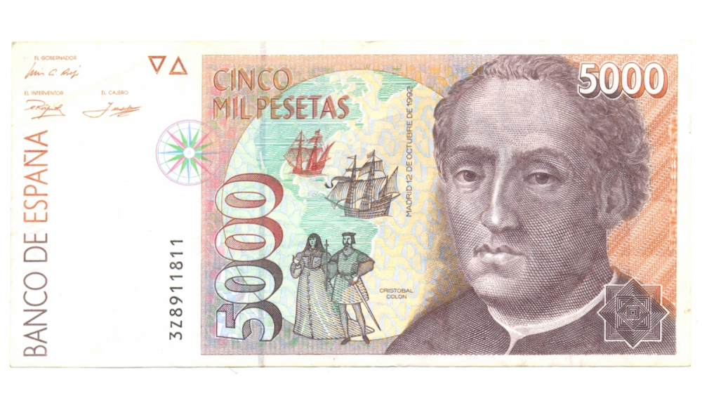 Billete España 5.000 Pesetas 1992  - Numisfila