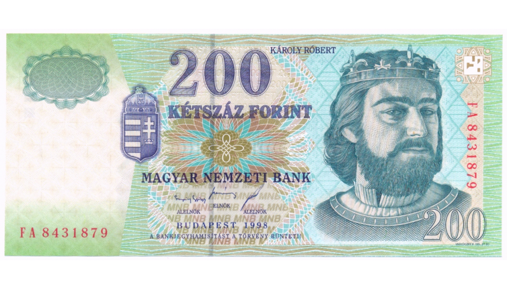 Billete Hungría 200 Forint 1998  - Numisfila