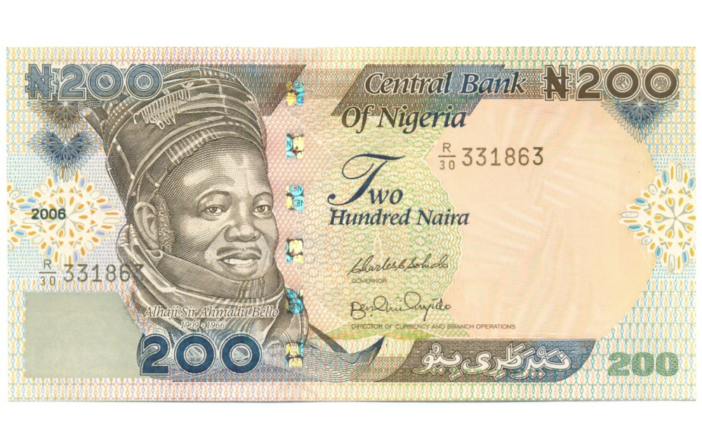 Billete Nigeria 200 Naira 2006 Ahmadu Bello  - Numisfila
