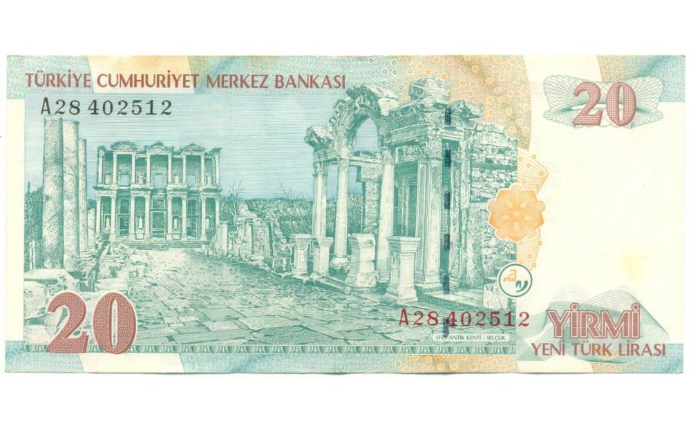 Billete Turquía 20 Lira 2005 Kemal Atatürk  - Numisfila
