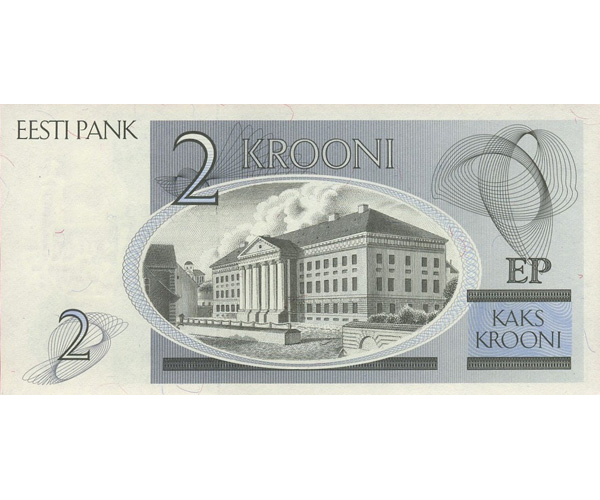 Billete Estonia 2 Krooni 2007  - Numisfila