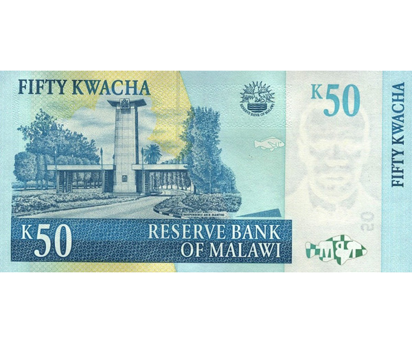 Billete Malawi 50 Kwacha 2012  John Chilembwe  - Numisfila