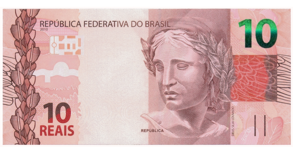 Billete Brasil 10 Reais 2010 (2023) - Numisfila