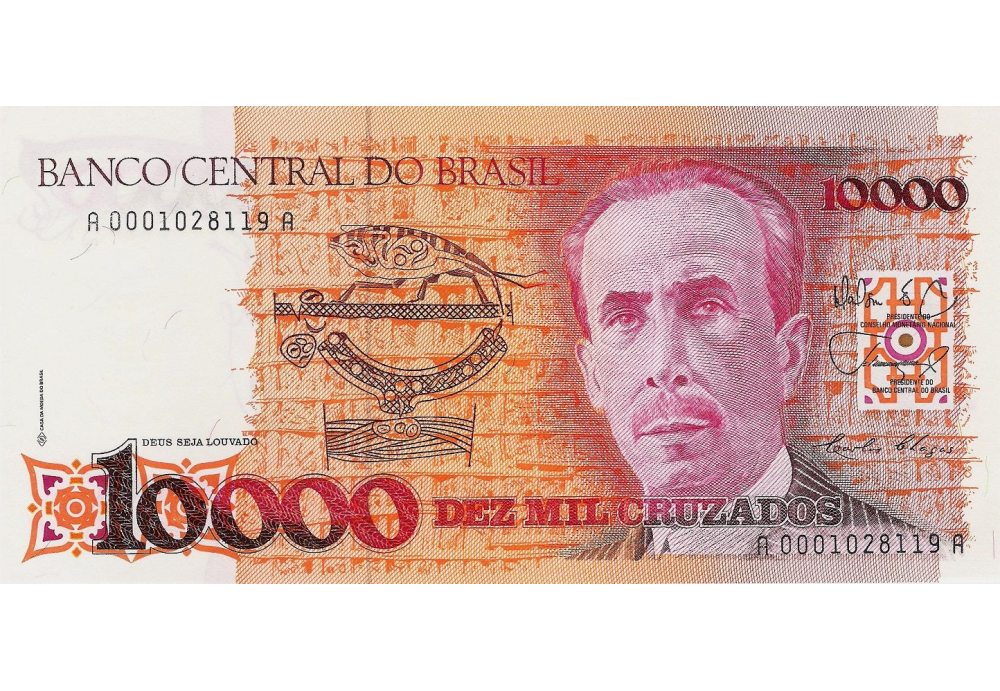 Brasil 10000 Cruzados 1988  - Numisfila