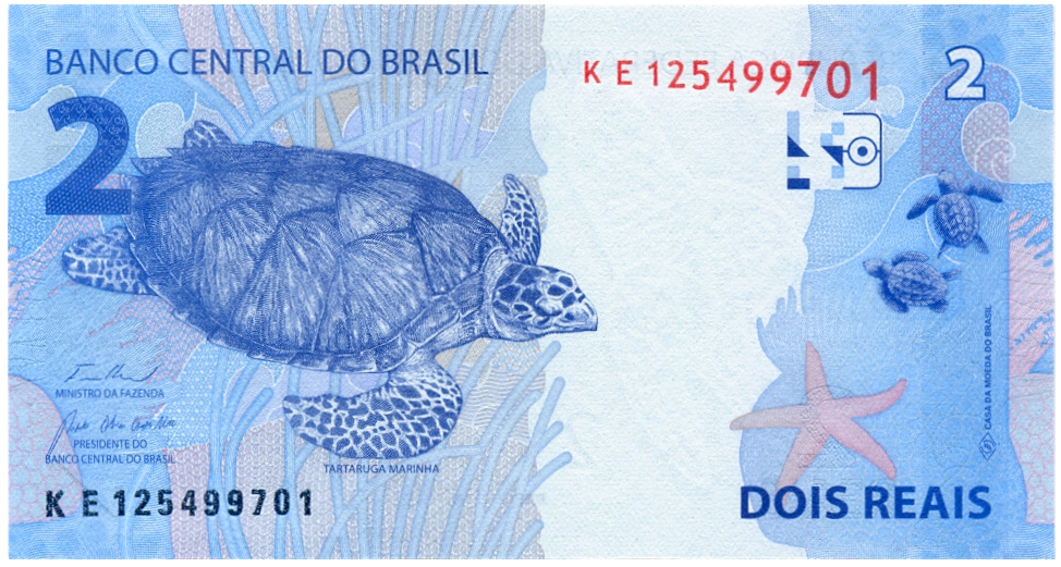 Billete Brasil 2 Reais 2010 - 2024   - Numisfila