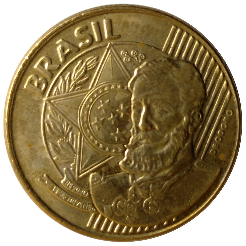 Moneda Brasil 25 Centavos 2002-2003  - Numisfila