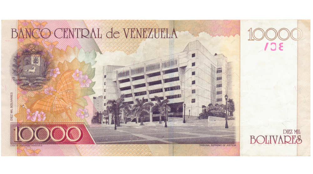 Billete 10000 Bolívares 2000 Serial A8   - Numisfila