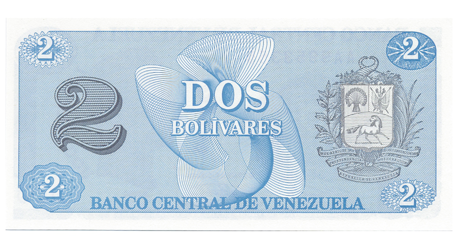 Billete 2 Bolívares 1989 Serial  AA7  - Numisfila