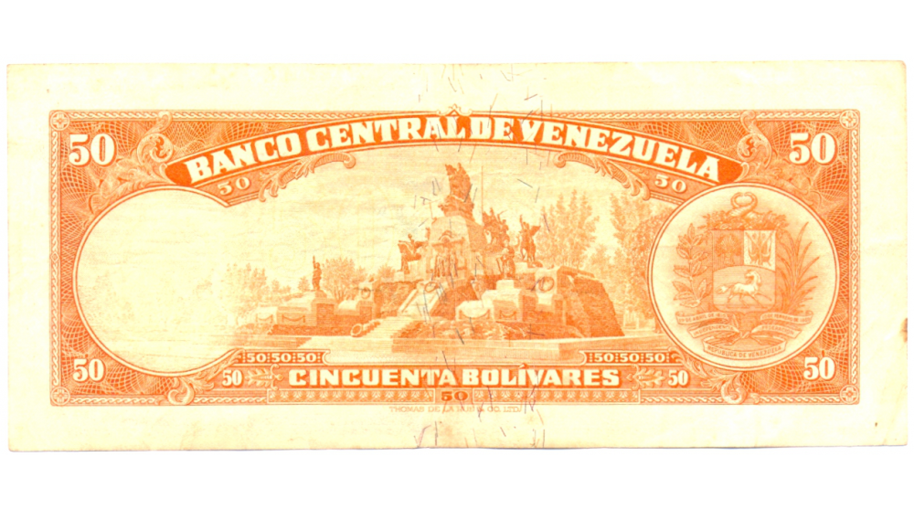  Billete 50 Bolívares 1966 M7 Serial M2361810  - Numisfila