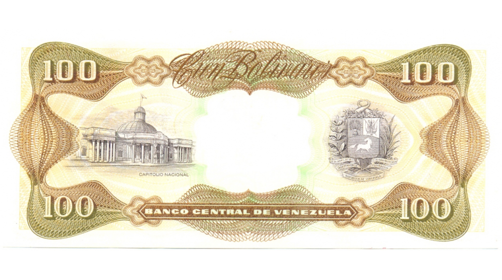 Billete Especimen 100 Bolívares Febrero 1998 #999  - Numisfila