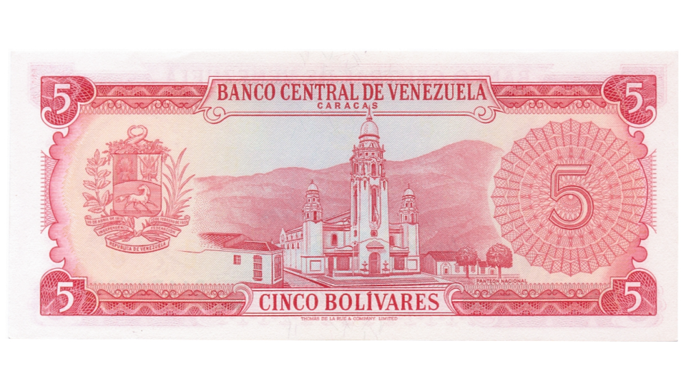 Billete 5 Bolívares 1974 Serial D8  - Numisfila
