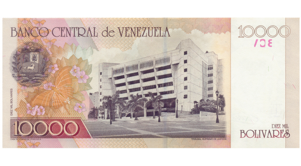 Billete 10000 Bolívares 2000 Serial Bajo A00000764   - Numisfila
