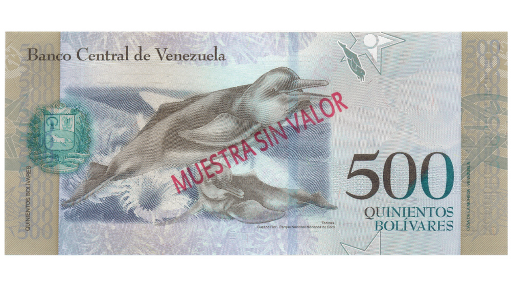 Billete Muestra Sin Valor 500 Bolívares 2016 #0072  - Numisfila