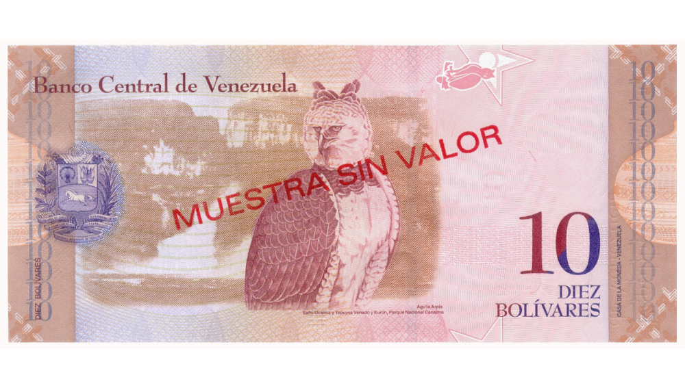 Muestra Sin Valor Billete 10 Bolívares 2009 #0054  - Numisfila