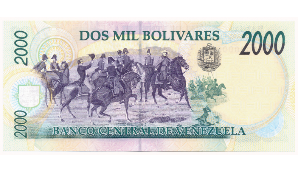 Muestra Billete 2000 Bolívares Mayo 12 1994  - Numisfila
