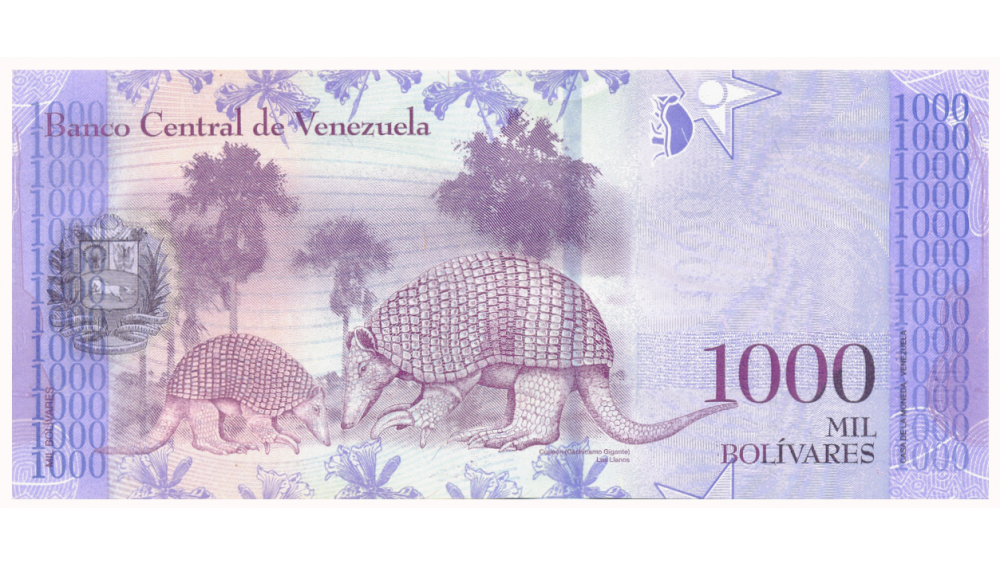 Billete 1000 Bolívares 2017 R8 Seriales Bajos 4 Digitos   - Numisfila