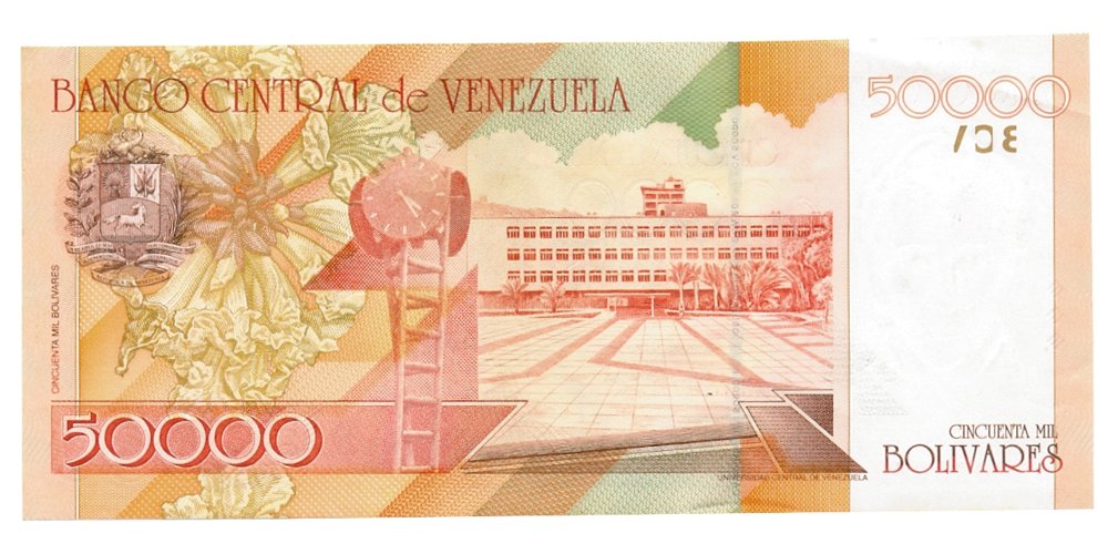 Billete 50000 Bolívares 1998 A8 Serial Bajo A00000079  - Numisfila