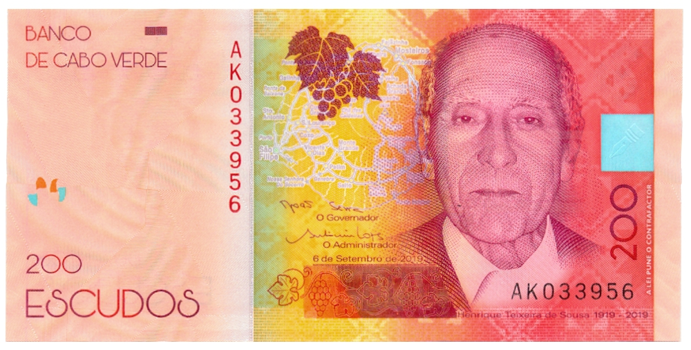 Billete Cabo Verde 200 Escudos 2019-2021 - Numisfila