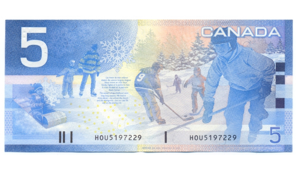 Billete Canada 5 Dolares 2002  - Numisfila