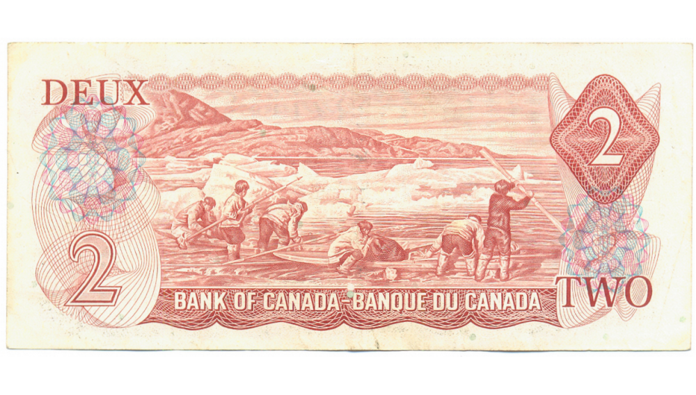 Billete Canada 2 Dólares 1974 Elizabeth II  - Numisfila