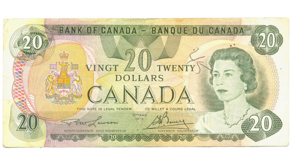 Billete Canada 20 Dolares 1969 Elizabeth II  - Numisfila