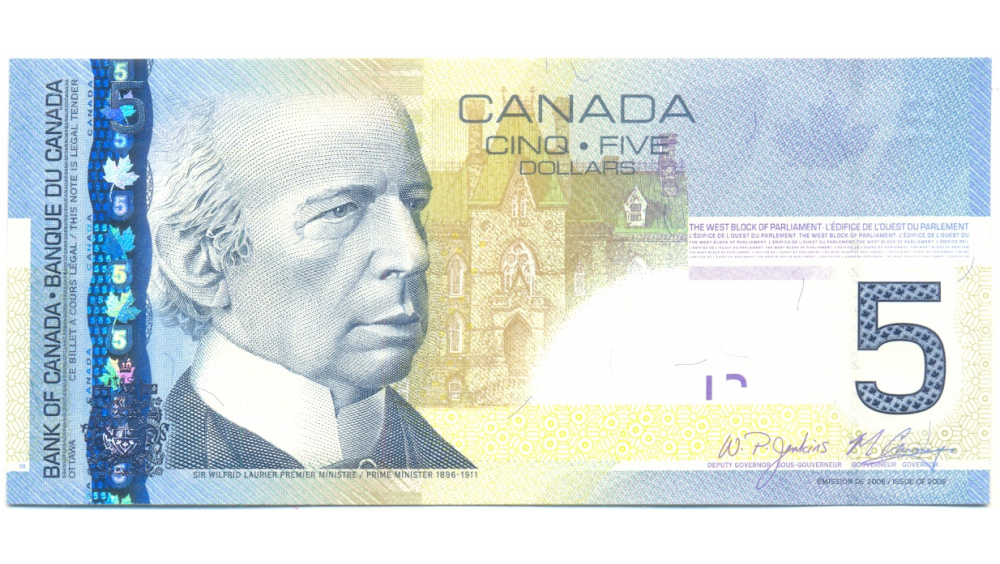 Billete Canada 5 Dolares 2006  - Numisfila
