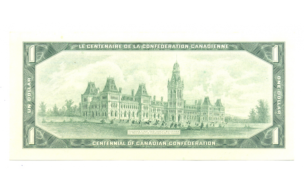 Billete Canada 1 Dolar de 1967 Centenario Confederacion  - Numisfila