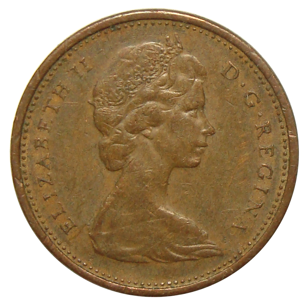 Moneda de Canada 1 Centavo 1965-1977  - Numisfila