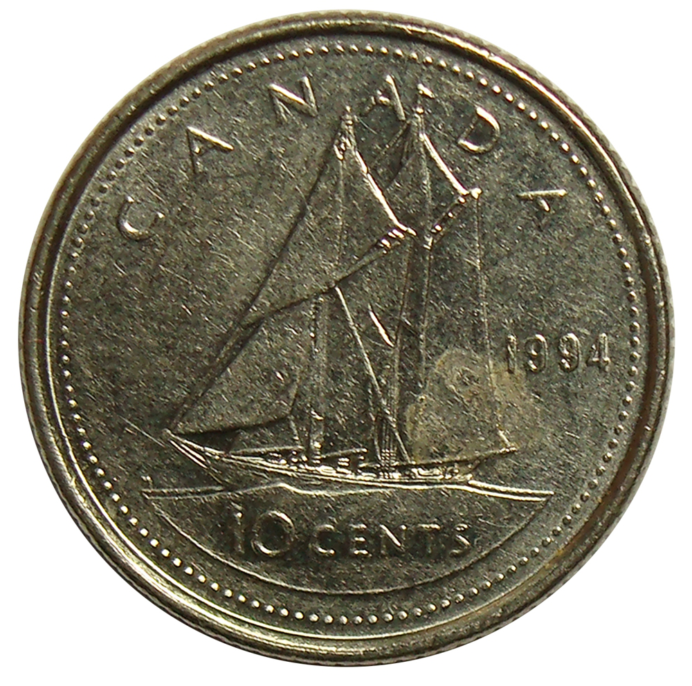 Moneda Canada 10 Centavos 1990-1998  - Numisfila