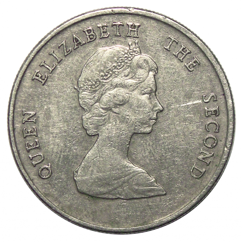Moneda Caribe del Este 25 Centavos 1981-2000 Elizabeth ll  - Numisfila