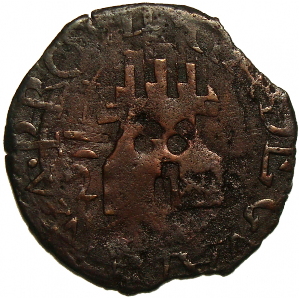Moneda Guayana ½ Real 1816 Doble 88 Juntos  - Numisfila