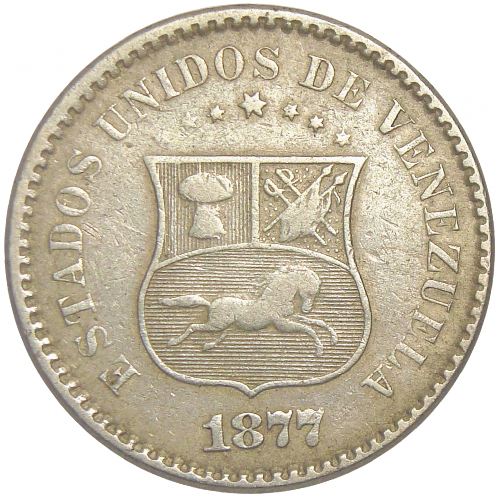 Moneda Un Centavo 1877 - Puya - Numisfila