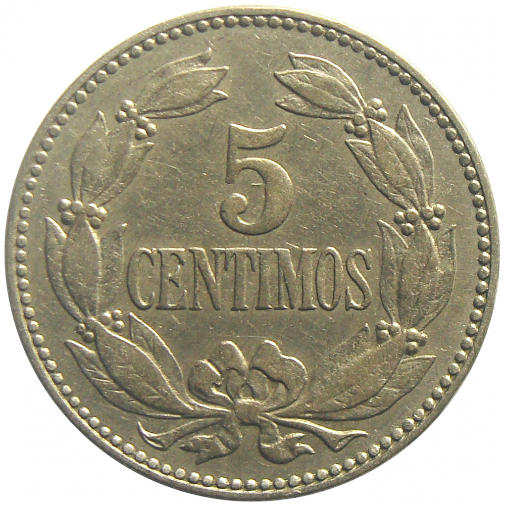 Excelente Moneda 5 Centimos 1925 - Puya  - Numisfila