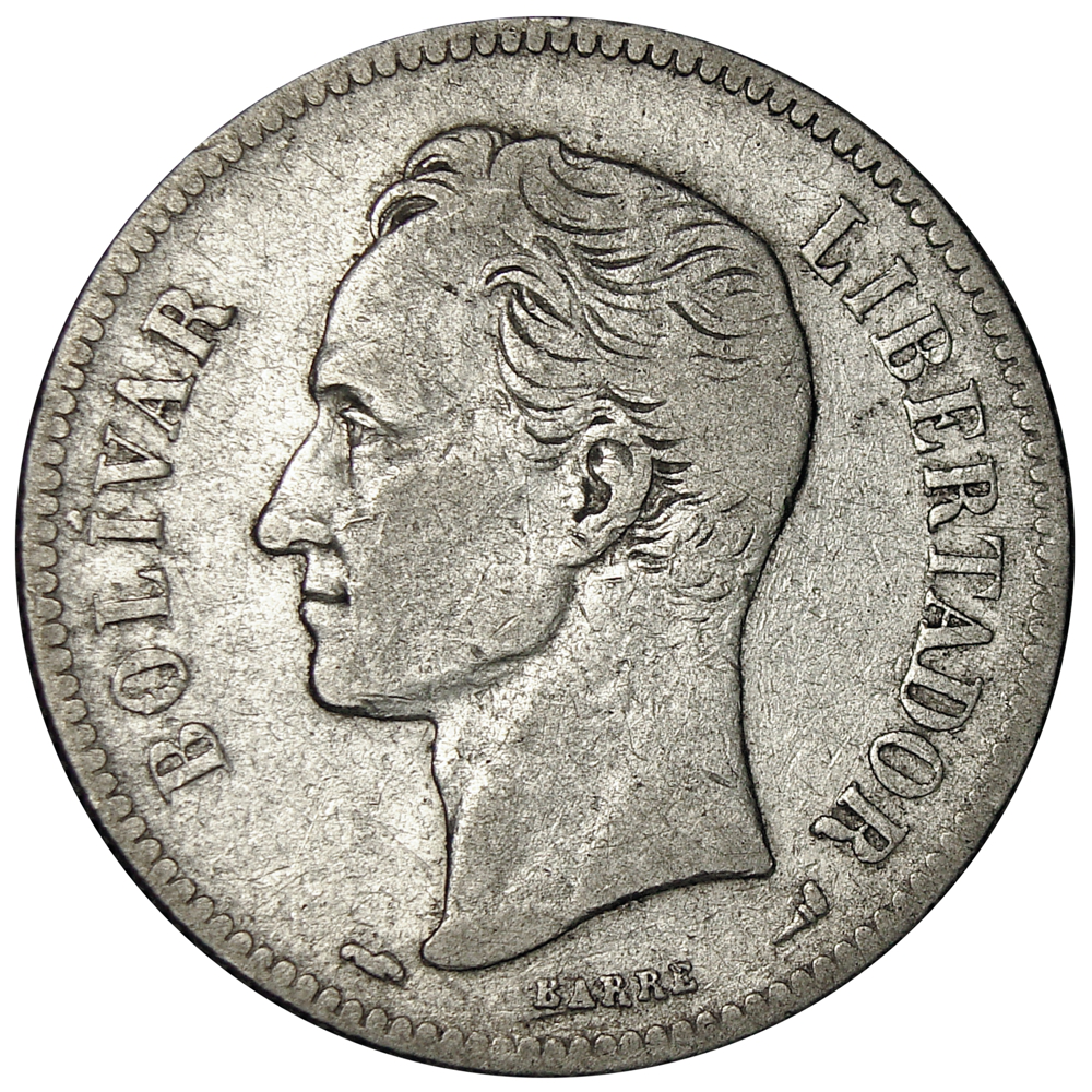 Moneda de Plata 2 Bolivares 1904  - Numisfila