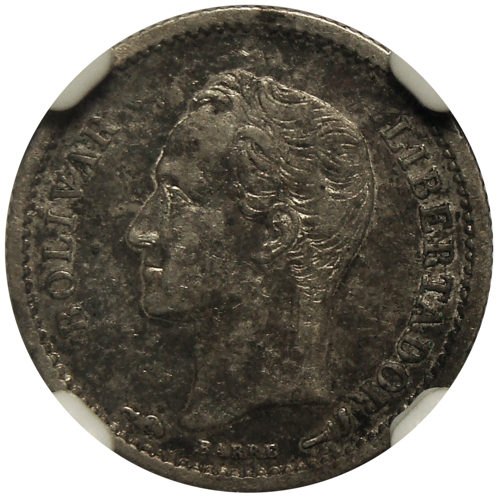 Moneda 25 Céntimos 1900 NGC VF 35   Medio - ¼ Bolívar  - Numisfila