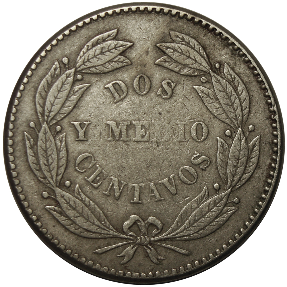 Moneda Venezuela 2 ½ Centavos 1877  - Numisfila