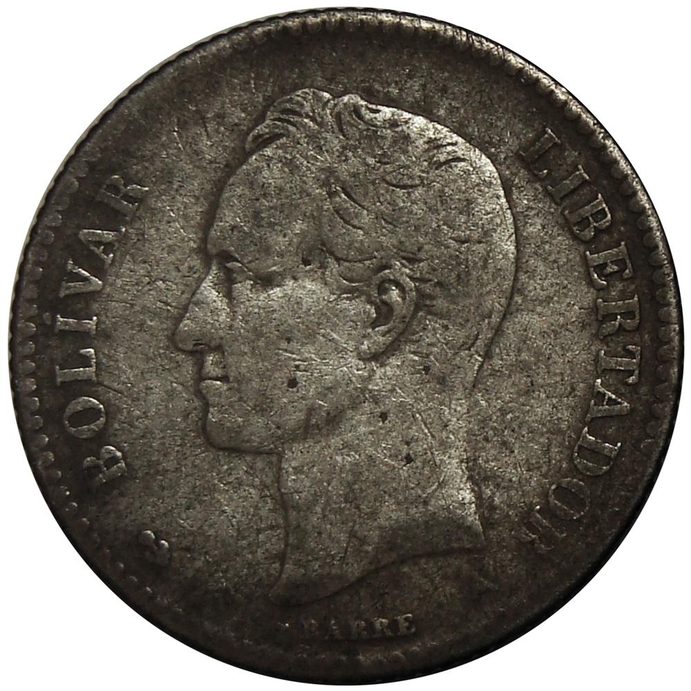 Moneda de Plata 5 Centavos 1876 A Lisa - Medio  - Numisfila