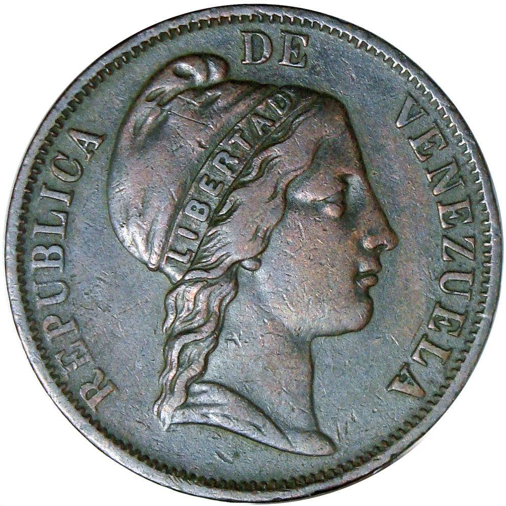 Moneda Centavo Monaguero 1852 Libertad No Heaton 30.5 mm - Numisfila