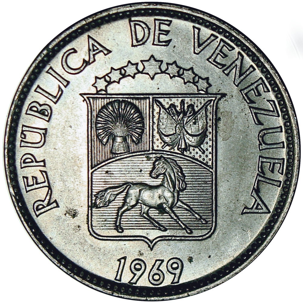 Locha Moneda 12½ Céntimos 1969 Estrella Plana y mate, Rama izquierda nervio continuo  - Numisfila