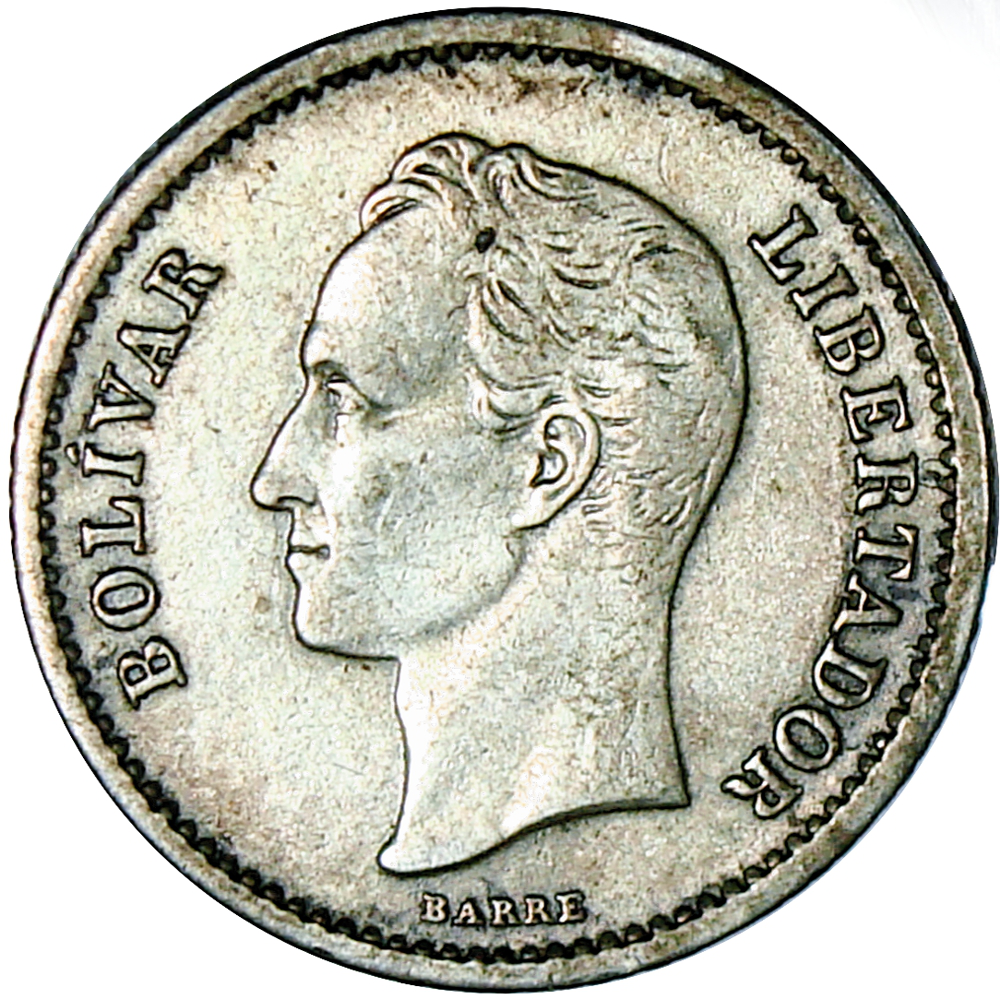 Moneda 25 Céntimos 1921 Variante 2 Bajo - Medio de Plata  - Numisfila