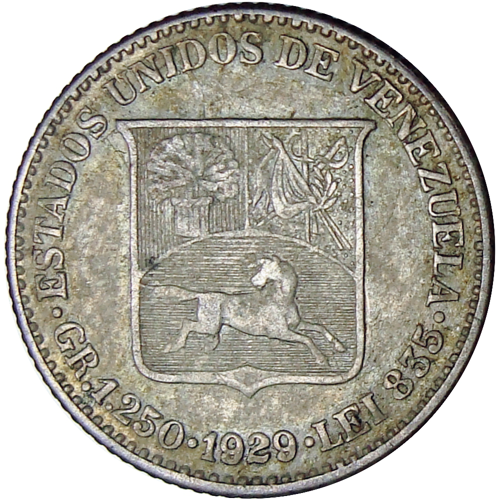 Moneda de Plata 25 Céntimos 1929 - Medio   - Numisfila