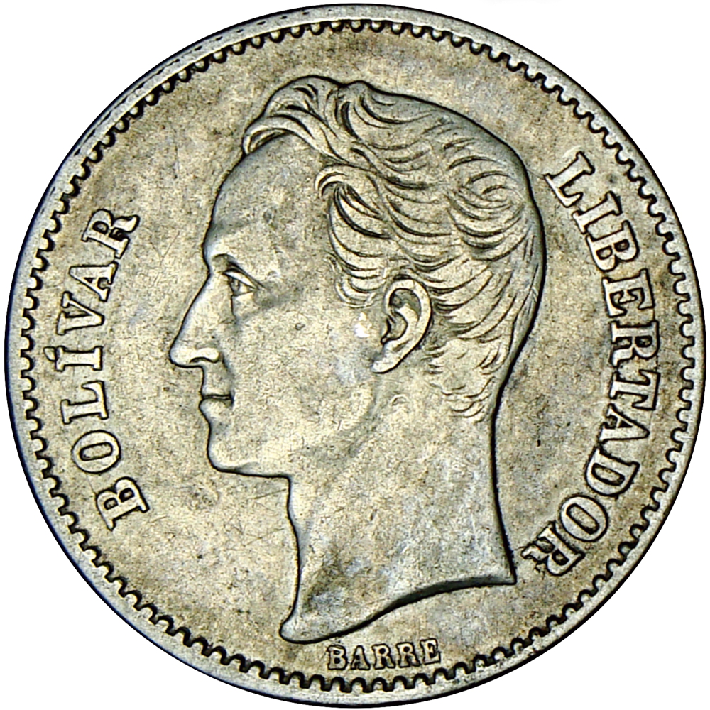 Moneda de Plata 1 Bolívar 1924  - Numisfila