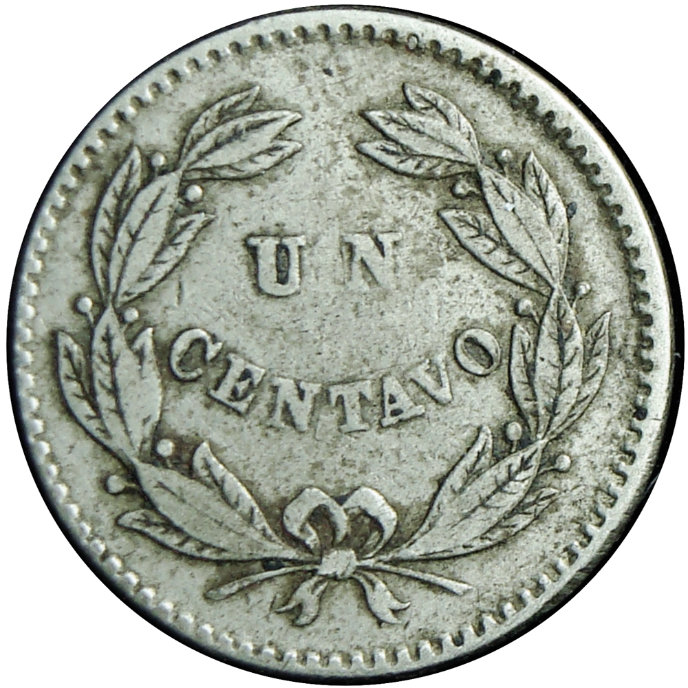Venezuela Moneda Un Centavo 1877 - Puya  - Numisfila