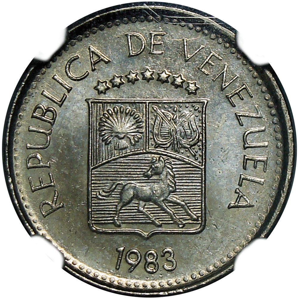 Moneda 5 Céntimos - Puya 1983 Cápsula NGC MS 66  - Numisfila